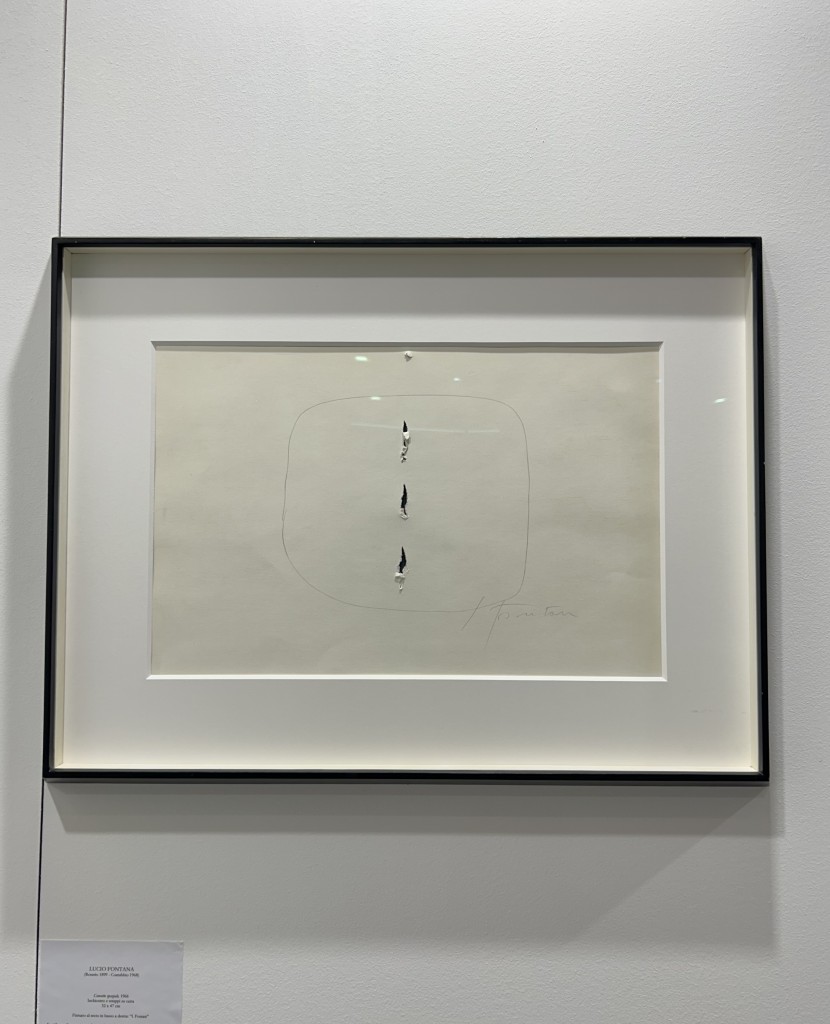 "Concetto spaziale" di Lucio Fontana (1966)